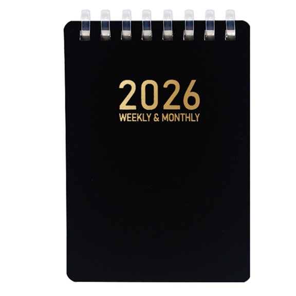 Sylvtty 2026 Day Planner A7 Pocket Size Coil Notebook for Law Nursing Sketching Office Task Organizer for Work Study Planning