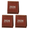 thumbnail image 1 of Sylvtty 2026 Mini Desk Calendar Jan 2026 Dec 2026 12 Monthly Planner Small Standing Calendar with Twin Wire Binding for Home Office, 1 of 7