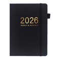 thumbnail image 1 of Sylvtty 2026 Planner A5 Hardcover Daily Organizer with 12-Month Calendar Goal Tracking And Elastic Closure Productive Daily Agenda Book for Students Professionals, 1 of 7