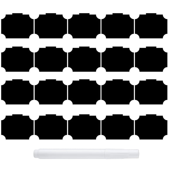 Sylvtty 20Pcs Label Holder Smooth Writing Wipeable Basket Bin Label Clip on Removable Basket Label Home Supplies