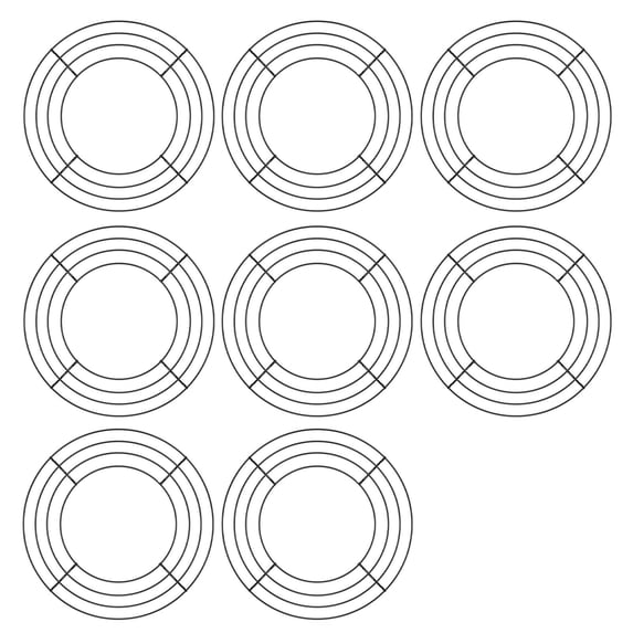 Sylvtty 20cm/25cm Metal Hoop Wreath Frame Wire Ring Flower Garland Holder DIY Wreath Making Supplies for Festival Wedding Party