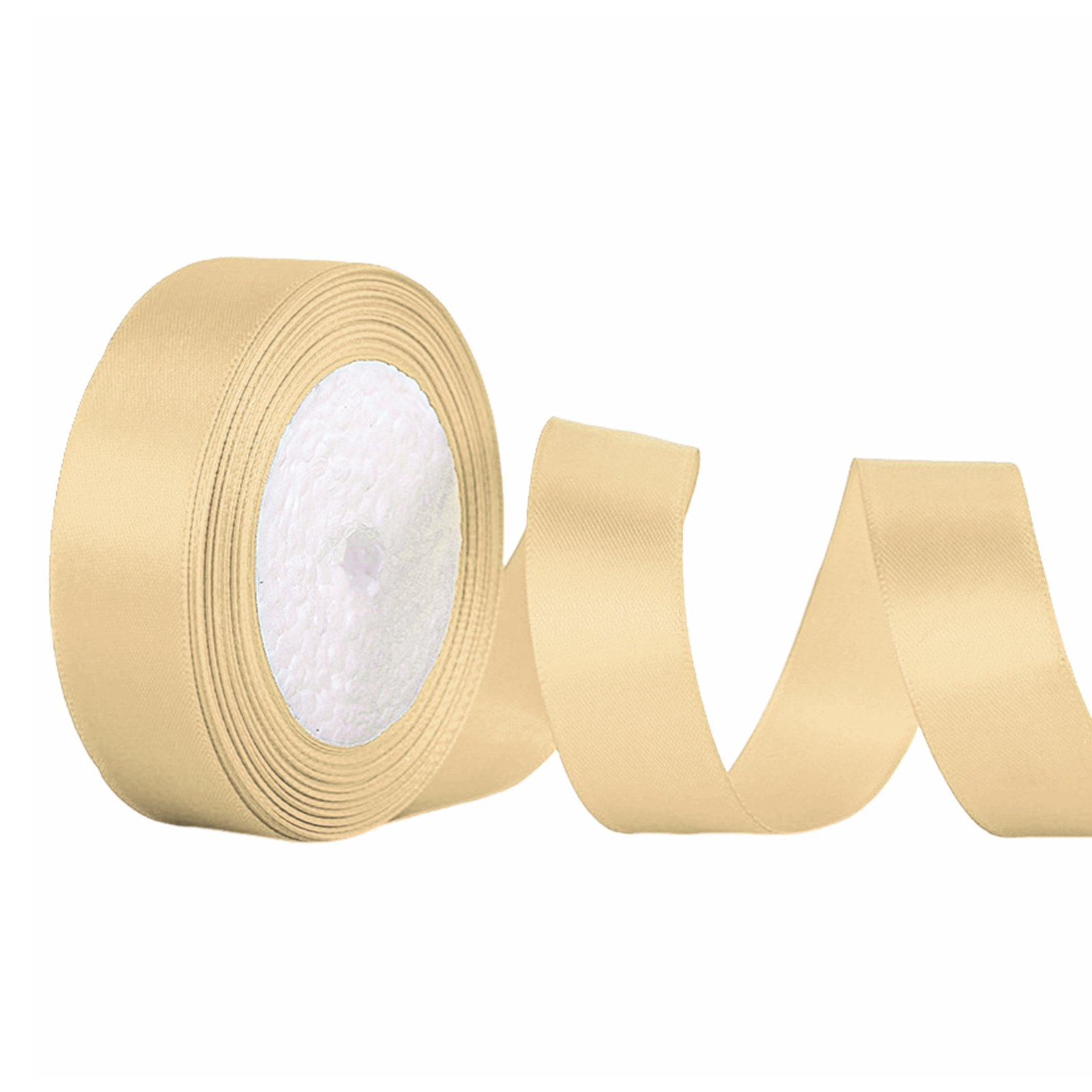 Lightweight Ribbon Sylvtty 22.8m Solid Color Ribbon 2cm Width Packaging Ribbon Polyester ...
