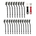 thumbnail image 1 of Sylvtty 22Pcs/Set Wire Brush Ergonomic Handle Stainless Steel Bristle Brush Rust Removal Cleaning Metal Parts Cleaning Tool, 1 of 7