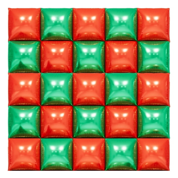 Sylvtty 25Pcs Square Foil Metallic Balloons Double Sided Balloon Wall Tunnel Wedding Graduation Backdrop Arch Garland Kit for Birthday Party