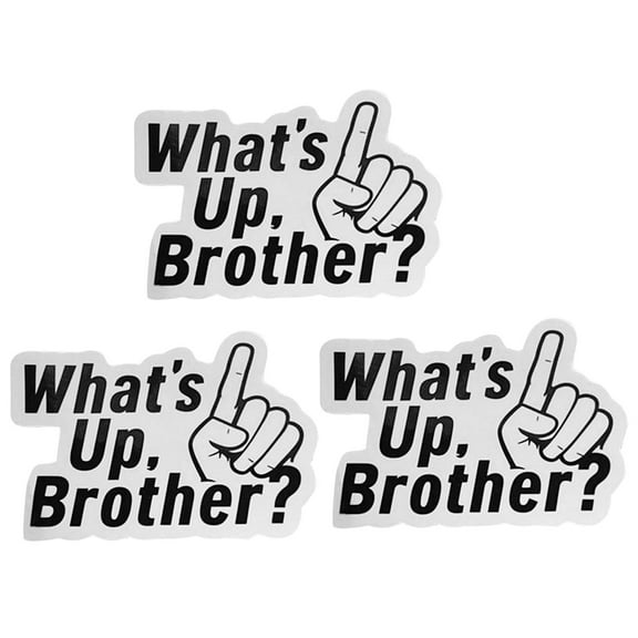 Sylvtty 3/5Pcs Personalized Car Stickers Self Adhesive Strong Stickiness Waterproof Bumper Decal Sticker Car Window Decoration