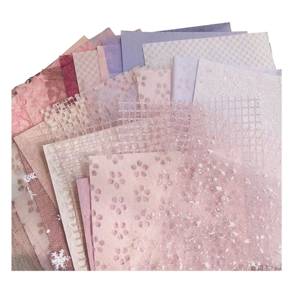 Sylvtty 30Pcs Scrapbook Paper Durable Vintage DIY Art Decorative Paper for Crafts Notebooks Envelopes Decoration