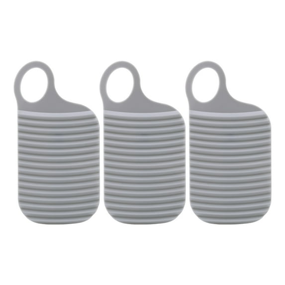 Sylvtty 3Pcs Mini Washboard Portable Hand-held Wash Board Laundry Scrubbing Travel Hand Washer Hanging Hole Design Hand Washing Tool