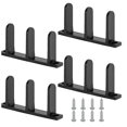 thumbnail image 1 of Sylvtty 4Pcs Siding Closet Door Floor Guides Simple Installation Universal Sliding Cabinet Door Bottom Guide with Screws Set, 1 of 7