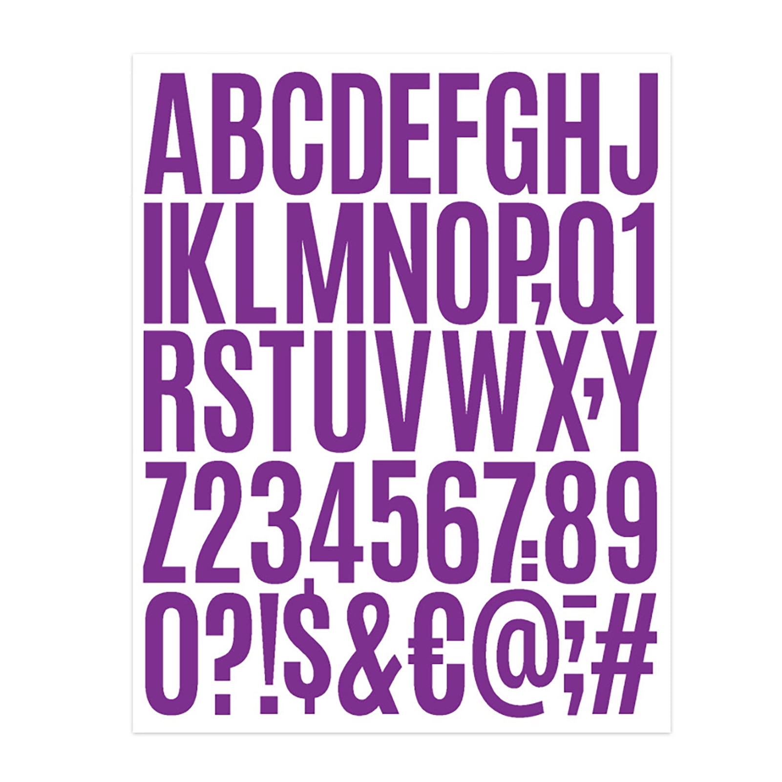 Pvc Lettering Sticker Sylvtty 500 Pcs Letter Stickers 2 Inch Self Adhesive PVC Stickers ...