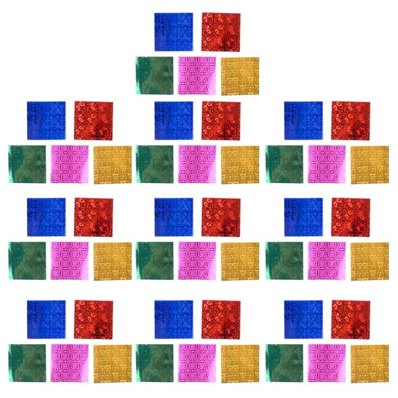 Sylvtty 50Pcs Colorful Square Origami Paper Mixing Set Handmade Paper Cranes Shining Origami Paper DIY Craft Folded Paper Scrapbooking Decoration