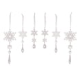 thumbnail image 1 of Sylvtty 6 Pcs Simulated Snowflake Pendants Clear Acrylic Snowflake Ornaments Easy to Hang Faux Snowflake Decorations for Winter Wonderland Party Christmas Tree, 1 of 6