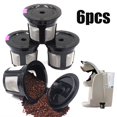 thumbnail image 1 of Sylvtty 6Pcs Reusable Refillable K-Cup Coffee Filter Pod for Keurig K50 K55 Coffee Maker, 1 of 8