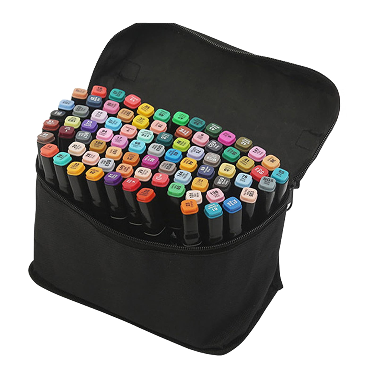 Sylvtty 80-Color Dual Tip Markers Quick-Dry Art Markers Set for Drawing And Sketching Fine Broad Brush Pens for Design Illustration