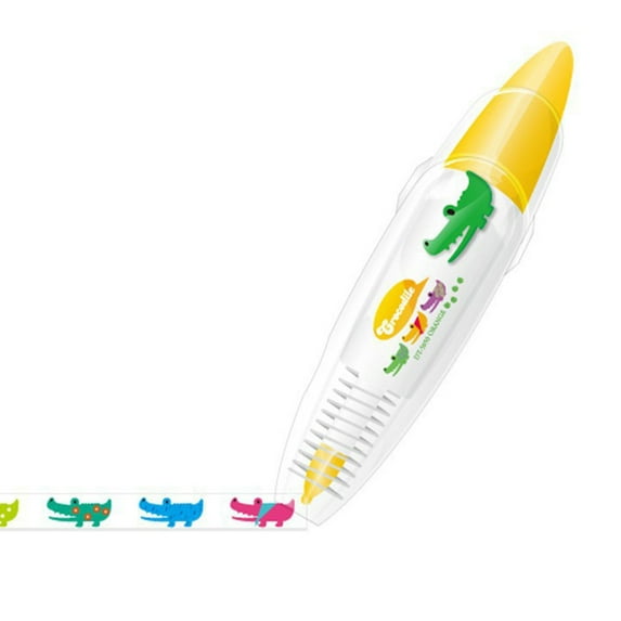 Sylvtty Animals Press Type Decorative Pens Cartoon Pattern DIY Lace Correction Tapes Infinite Decorative Pens for Scrapbooking Diary