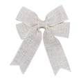 thumbnail image 1 of Sylvtty Burlap Bow Rustic Jute Ribbon Bows Pre-Tied Wreath Bows Christmas Tree Topper Ornament for Birthday Wedding Holiday Party Decorations, 1 of 7