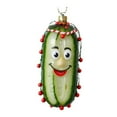 thumbnail image 1 of Sylvtty Christmas Pickle Hanging Ornaments Acrylic Xmas Tree Pendant 2D Flat Green Cucumber Decoration for Tree Window Door Car Decor, 1 of 7
