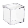 thumbnail image 1 of Sylvtty Clear Acrylic Boxes Small Square Cube Containers with Lid Plastic Storage Organizer for Candy Pill Tiny Jewelry, 1 of 7