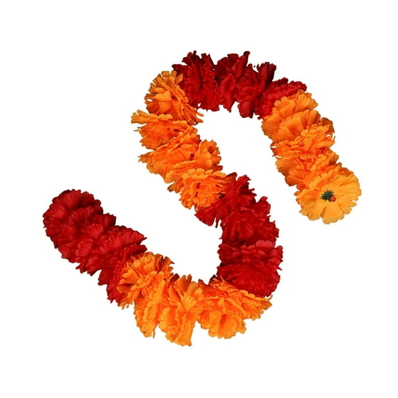 Sylvtty Diwali Marigold Garland Long Strands Artificial Flowers Hanging Pendants Thanksgiving Halloween Home Wedding Party Decorations