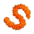 thumbnail image 1 of Sylvtty Diwali Marigold Garland Long Strands Artificial Flowers Hanging Pendants Thanksgiving Halloween Home Wedding Party Decorations, 1 of 7