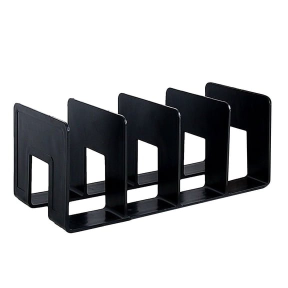 Sylvtty File Organizer for Desk 4 Compartments Large Magazine Manager Document Holder Thickened Bookshelf for Office Home