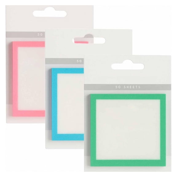 Sylvtty Glitter Notepad Transparent Flashing Small to Do List Gentle Adhesive Notes Pad for Book Laptops Student Organization Supplies