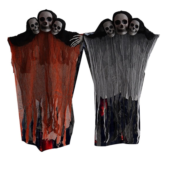 Sylvtty Halloween Hanging Ghost Decoration Spooky Flying Skull Ghost for Haunted House Prop Indoor Outdoor Porch Yard Tree Decor