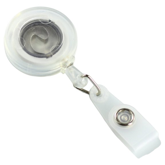 Sylvtty ID Card Holder Clip Anti-theft Retractable Non-breakable Frosted Anti Lost with Clip Work Card Holder Easy-to-pull Buckle School Supplies