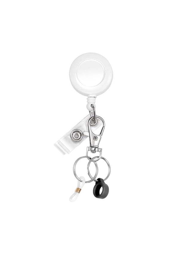 Keychain Stretchable Flexible Keyring with Lobster Clasp Pen Holder Lightweight Compact Stainless Steel Silicone Key Chain