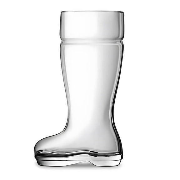 Sylvtty Large Capacity Beer Mug Transparent Design Funny Boot Shape Easy to Clean Dishwasher Safe Beer Cup Party Decoration
