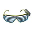 thumbnail image 1 of Sylvtty Light Up Neon Rave Glasses Flashing Shutter Glasses El Wire LED Sunglasses Glowing DJ Costumes for 80s Parties Music Festival, 1 of 6