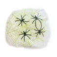 thumbnail image 1 of Sylvtty Luminous Spider Webs Halloween Decoration Super Stretch Cobwebs Decoration with Fake Spiders for Parties Haunted Houses, 1 of 6