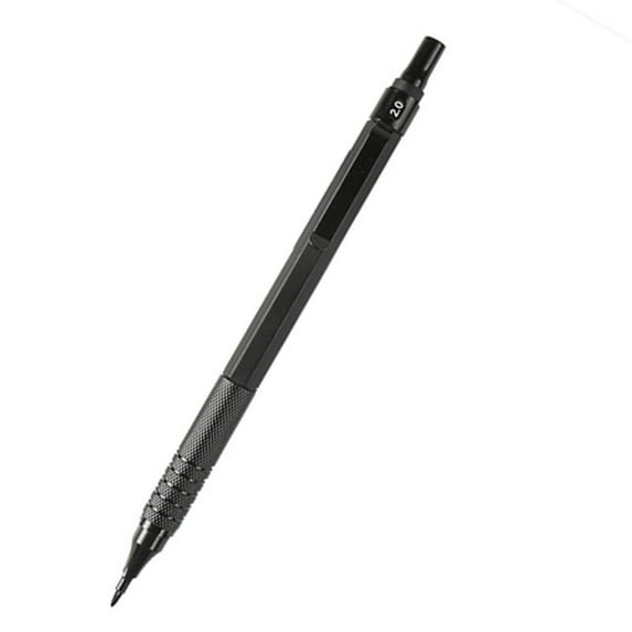 Sylvtty Mechanical Pencil Metal Art Drafting Pencil with HB Refill 0.3/0.5/0.7/0.9/2.0mm Lead Pencil for Drawing Writing Sketching