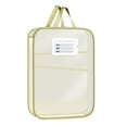 thumbnail image 1 of Sylvtty Mesh Zipper Pouch File Bag A4 Letter Size 3-Layer Transparent File Bag with Handle Document Organizer for School Travel Office, 1 of 7