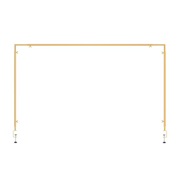 Sylvtty Metal Table Arch Hanging Rod Stand 16"-48'' Tall 31"-98" Length Adjustable Arch Brackets Heavy Duty Decoration Holder for Balloons Ribbons Photos