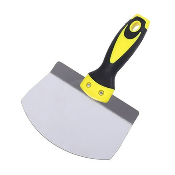 Sylvtty Portable Drywall Putty Shovel with Curved Blade Non-Slip Handle Arc-shape Shovel Putty Knife Scraper Hand Tool