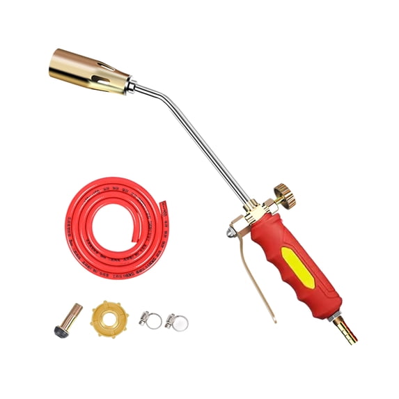 Sylvtty Propane Torch Weed Burner Kit Ergonomic Handle Easy to Install Multifunctional Flamethrower with Flame Control
