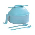 thumbnail image 1 of Sylvtty Ramen Noodle Cooker Bowl Set with Handles Spoon Quick Ramen Cooker for College Dorm Room Portable BPA-Free Ramen Pot Creative Design Phone Holder Easy Operation Soup Bowl Drain Basket, 1 of 7