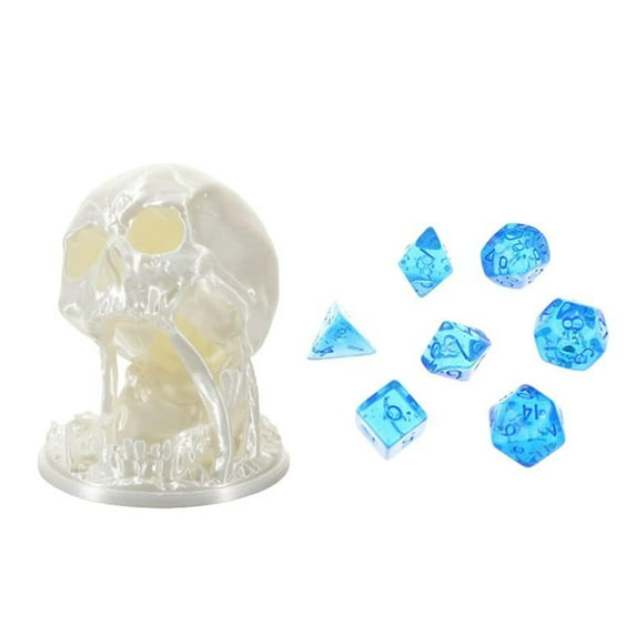 Sylvtty Skull Dice Tower Skull DND Dice Rolling Tower Tabletop RPG Game D&D Dice Jail Accessories Role Playing Dice Tower for Home Office Bookshelf Decoration