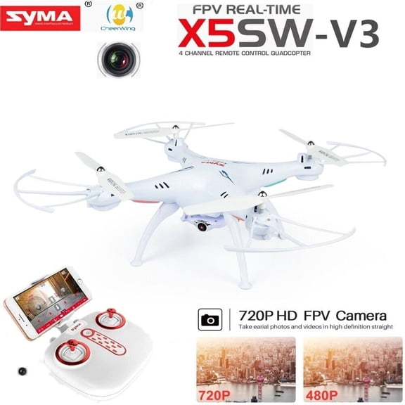 Syma X5SW-V3 HD 720P Drone FPV Drone with One Key 360 Roll Gift Toys For Kids