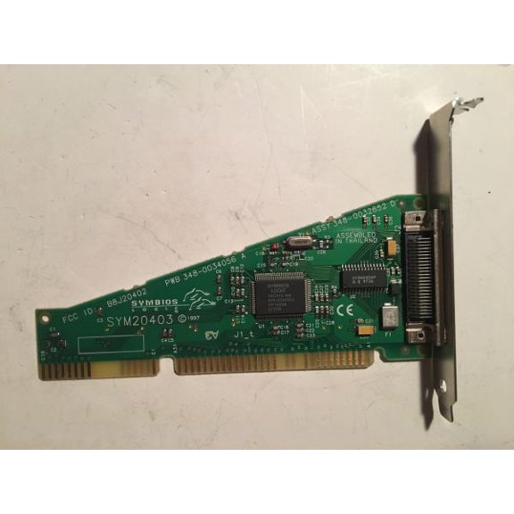 Symbios isa scsi controller sym20403 348-0034056, fcc id:b8j20402, assy 348-0032652 d