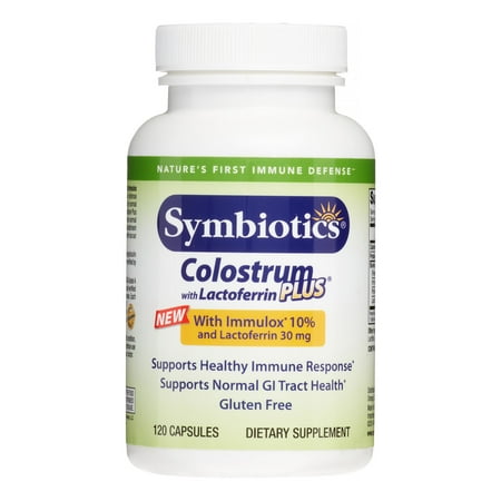 Symbiotics Colostrum Plus Lactoferrin-Colostrum Capsules, 120 Ct