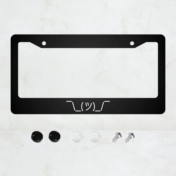 Symbol License Plate Prame Aluminium Rust-Proof Auto Parts License Plate Decorative Screws Fit Standard 2 Holes 1 U.S. License Plate, 12.2x 6.3 Inch