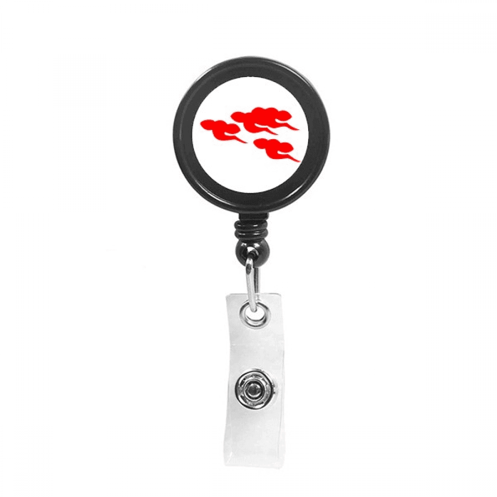Symbol National Hope Art Deco  Fashion Retractable Keychain Badge Holder ID Badge