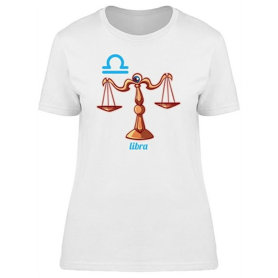 Symbol Of Libra Zodiac T-Shirt Women -Image by Shutterstock, Female Large
