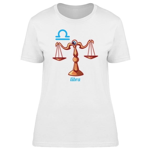 Symbol Of Libra Zodiac T-Shirt Women -Image by Shutterstock, Female Small