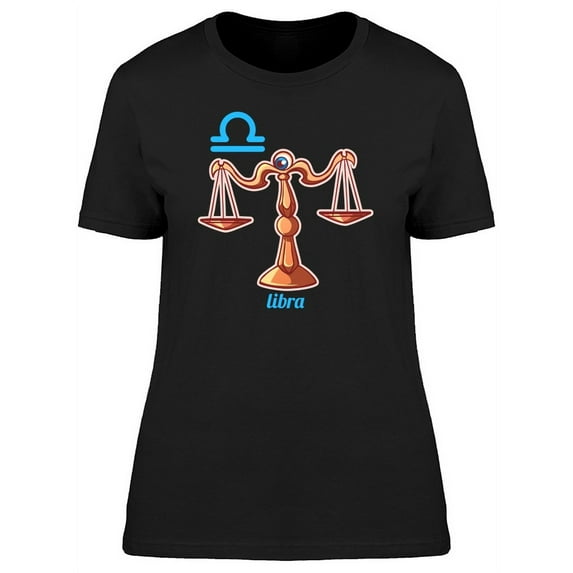 Symbol Of Libra Zodiac T-Shirt Women -Image by Shutterstock, Female x-Large