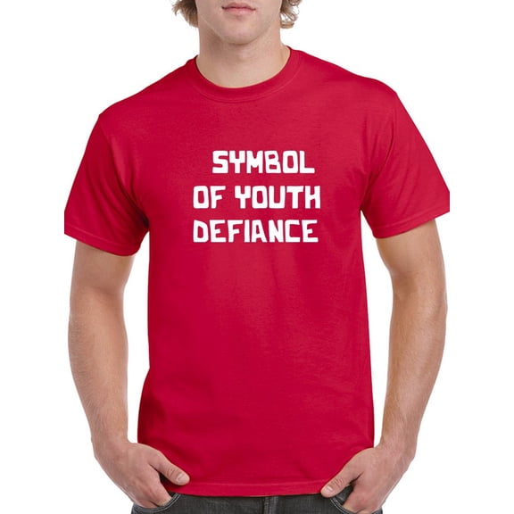 Symbol Of Youth Defiance Quote Men Red T-Shirt, Male Small