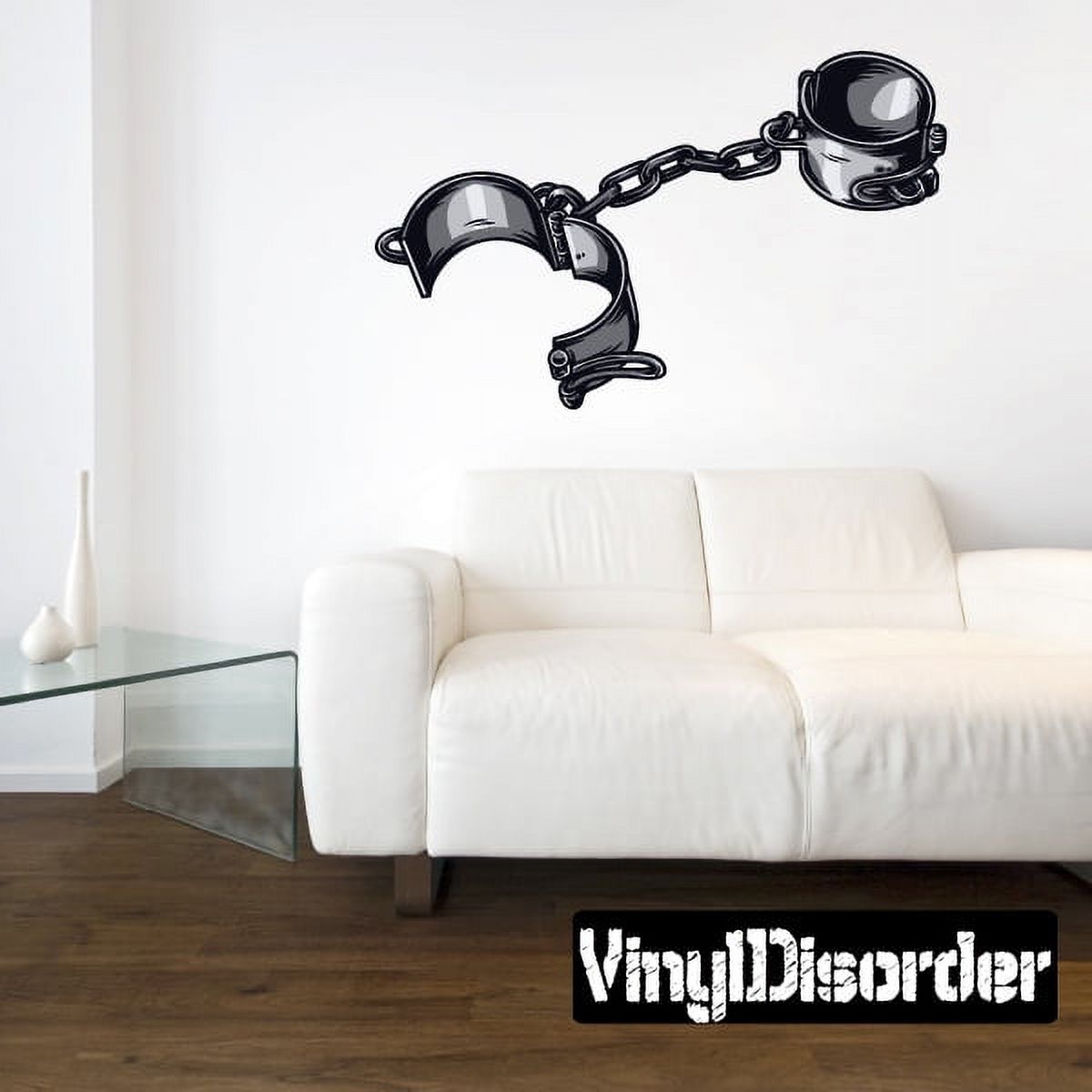 Shackle Sticker Symbol Shackle and Chain Wall Decal - Vinyl Car Sticker - Uscolor005 ...