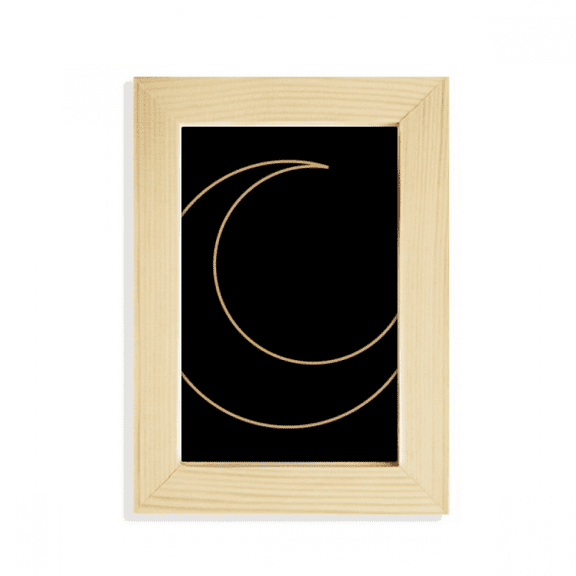 Symbol Totem Pattern Shape Moon Desktop Display Photo Frame Picture Art Painting 5x7 inch