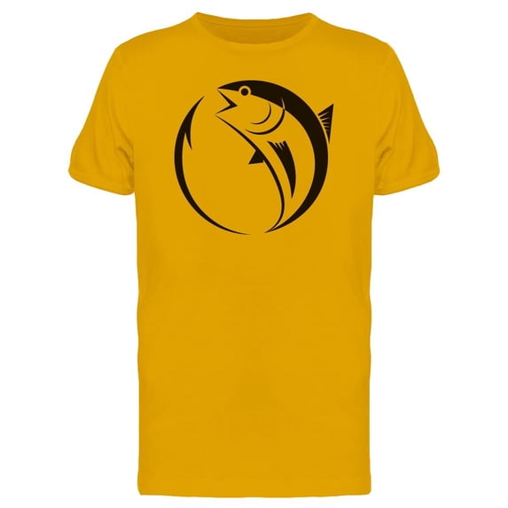 Symbol Tuna And Hook Sea T-Shirt Men -Image by Shutterstock, Male Medium